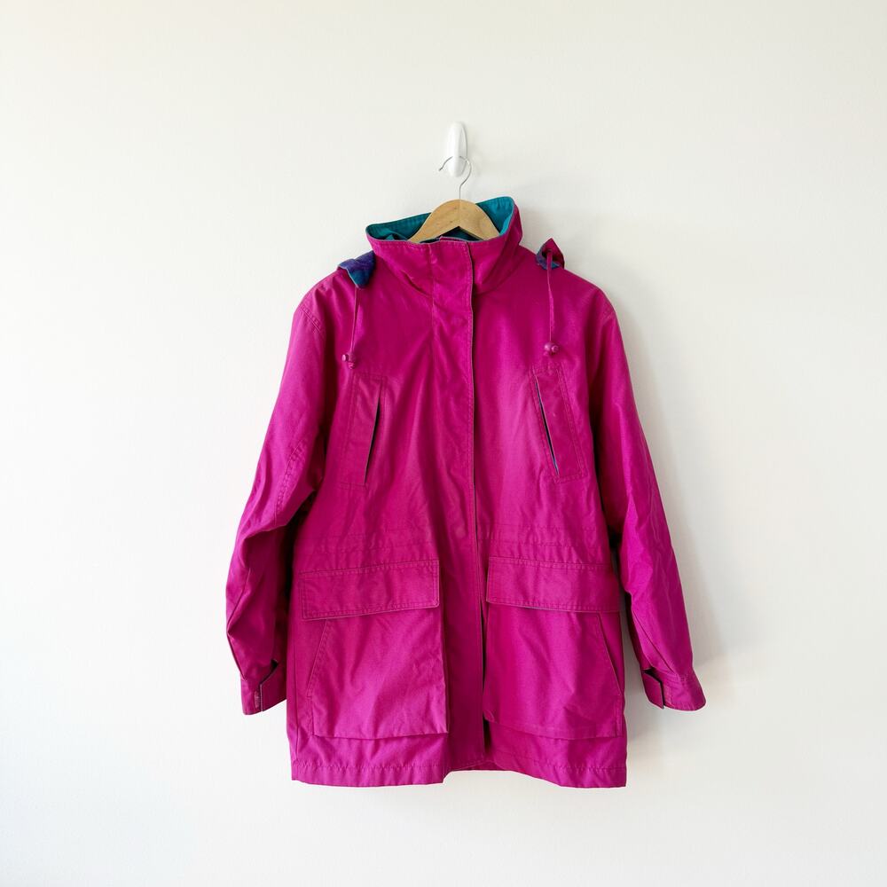 Vintage Pacific Trail Park Jacket Pink Plaid Chore womens classic hooded